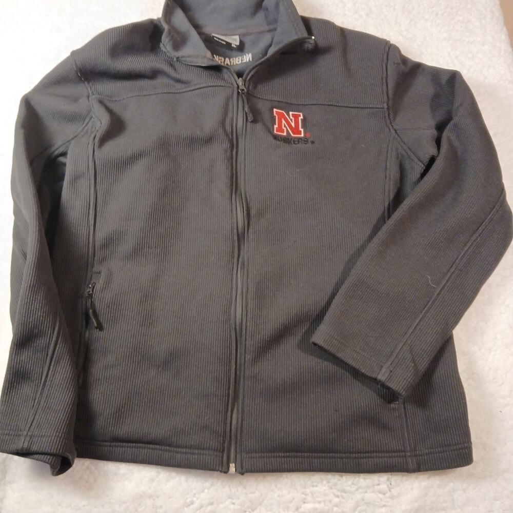 Nebraska Corn Huskers Jacket By Colosseum Mens Size XL Dark Grey,...